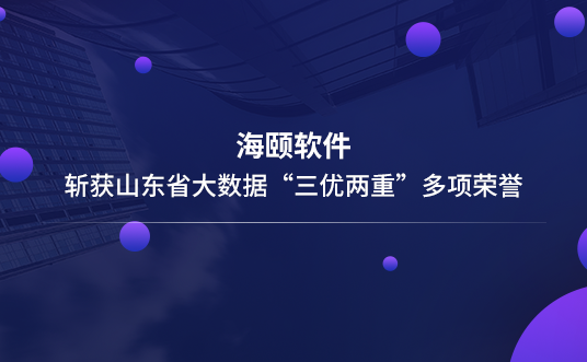 尊龙集团官网软件斩获山东省大数据“三优两沉”多项荣誉